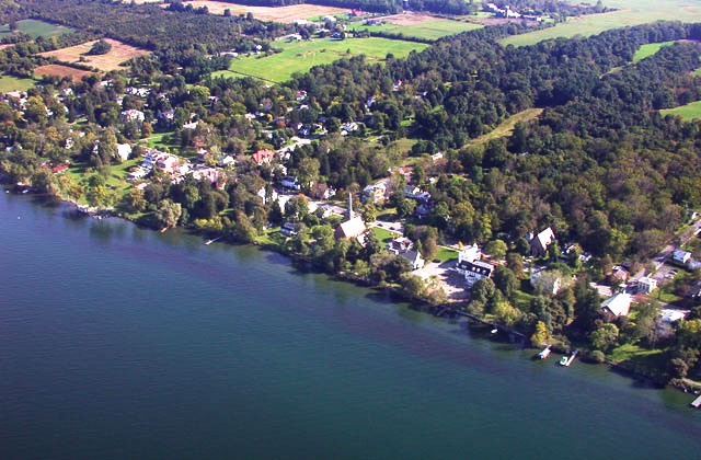 Aerial Photo of Aurora NY by Bill Dugan